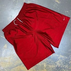 Nike Shiny Hoops Basketball Grey Tag Shorts XXL Gym Red Vintage